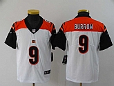 Youth Nike Bengals 9 Joe Burrow White 2020 NFL Draft First Round Pick Vapor Untouchable Limited Jersey